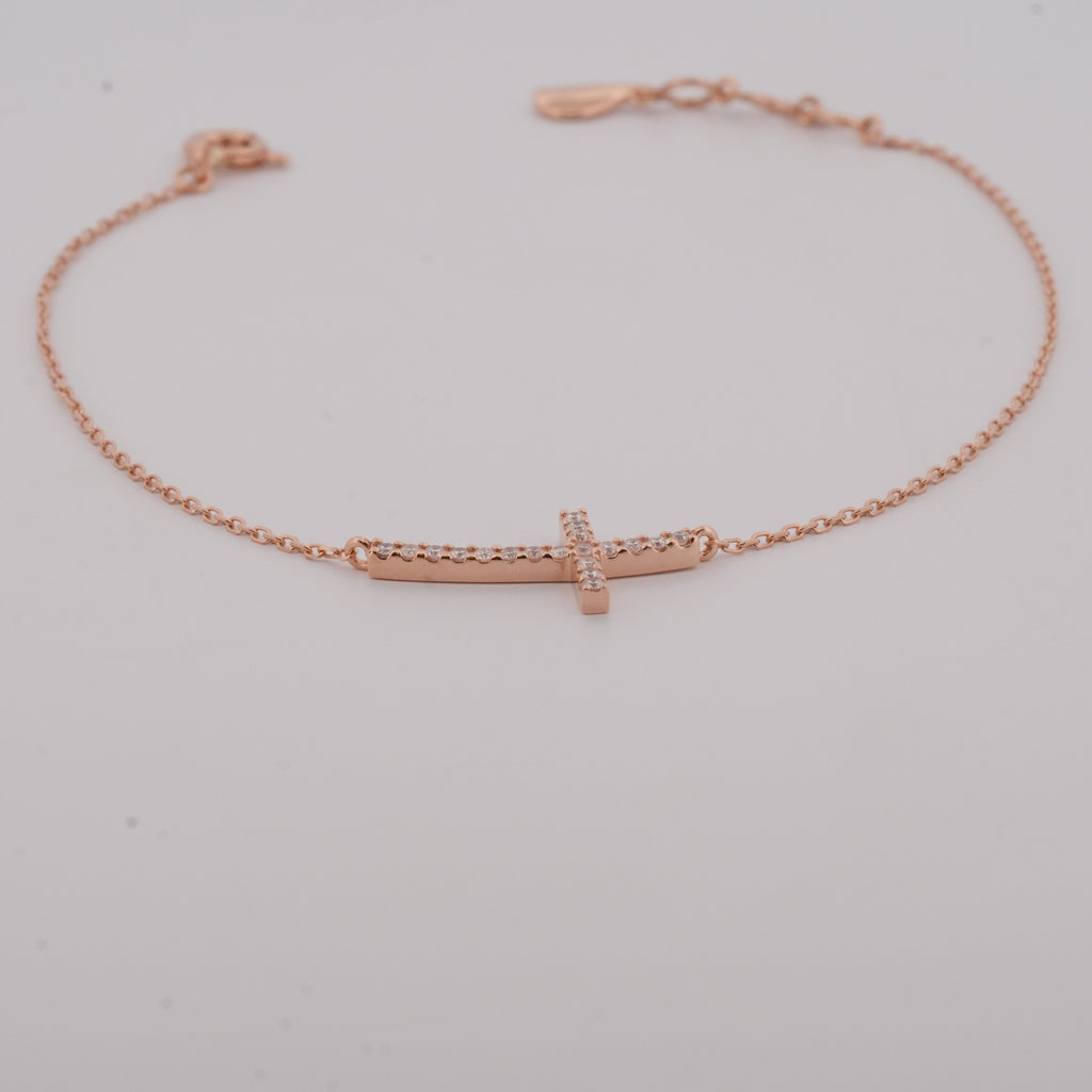 The Diamond Cross Bracelet