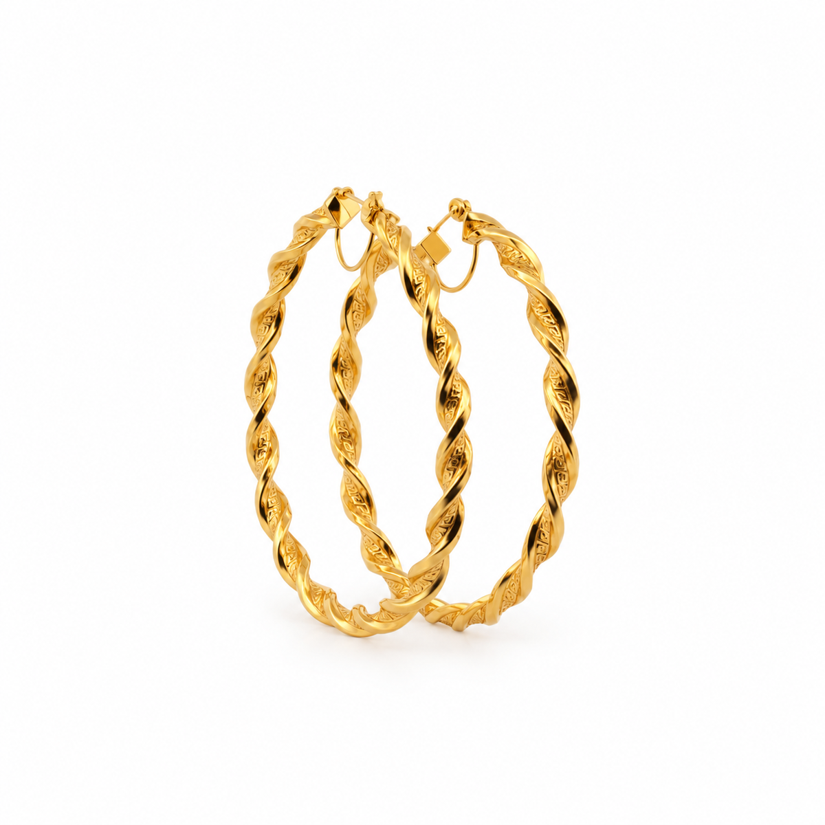 The Aurelio Hoops 10k yellow gold earrings