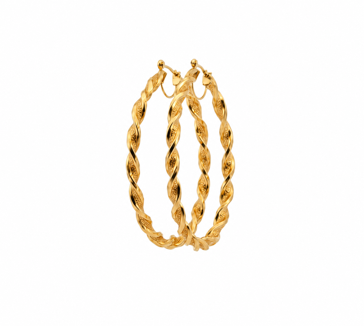 The Aurelio Hoops 10k yellow gold earrings