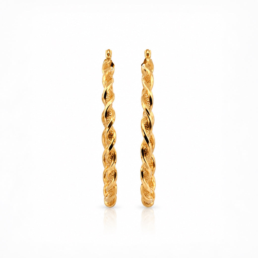 The Aurelio Hoops 10k yellow gold earrings