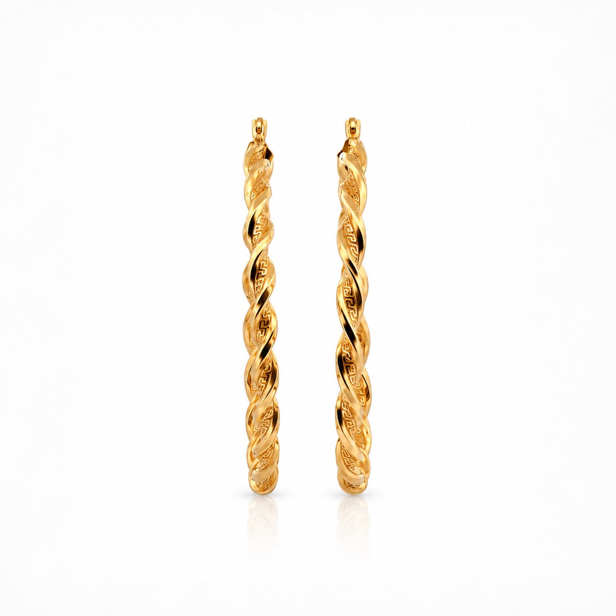 The Aurelio Hoops 10k yellow gold earrings