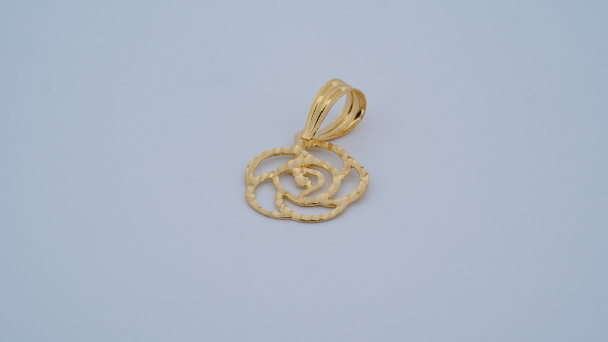 Rose Outline Pendant