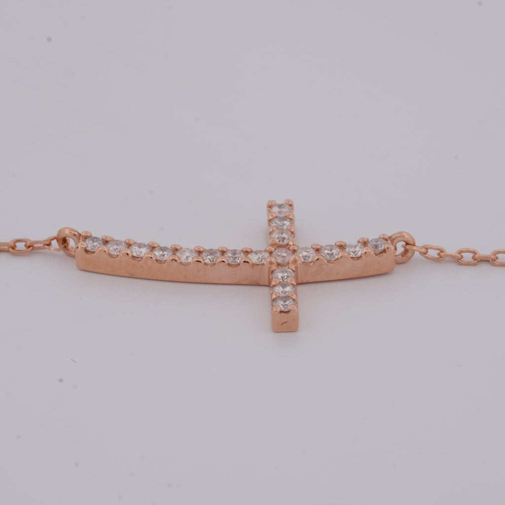 The Diamond Cross Bracelet