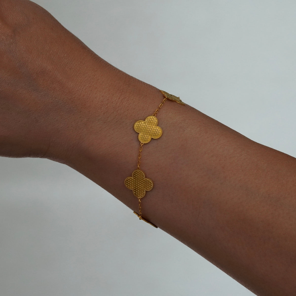 The Honeycomb Clover Bracelet