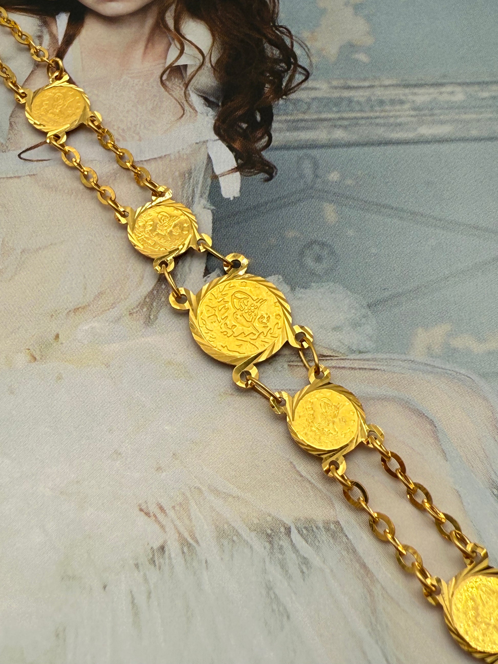 The Aureus Coin Bracelet