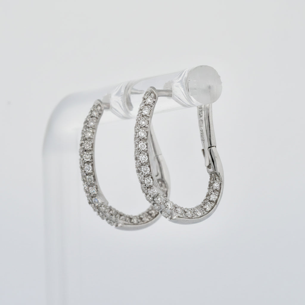 The Diamond Hoop Earrings