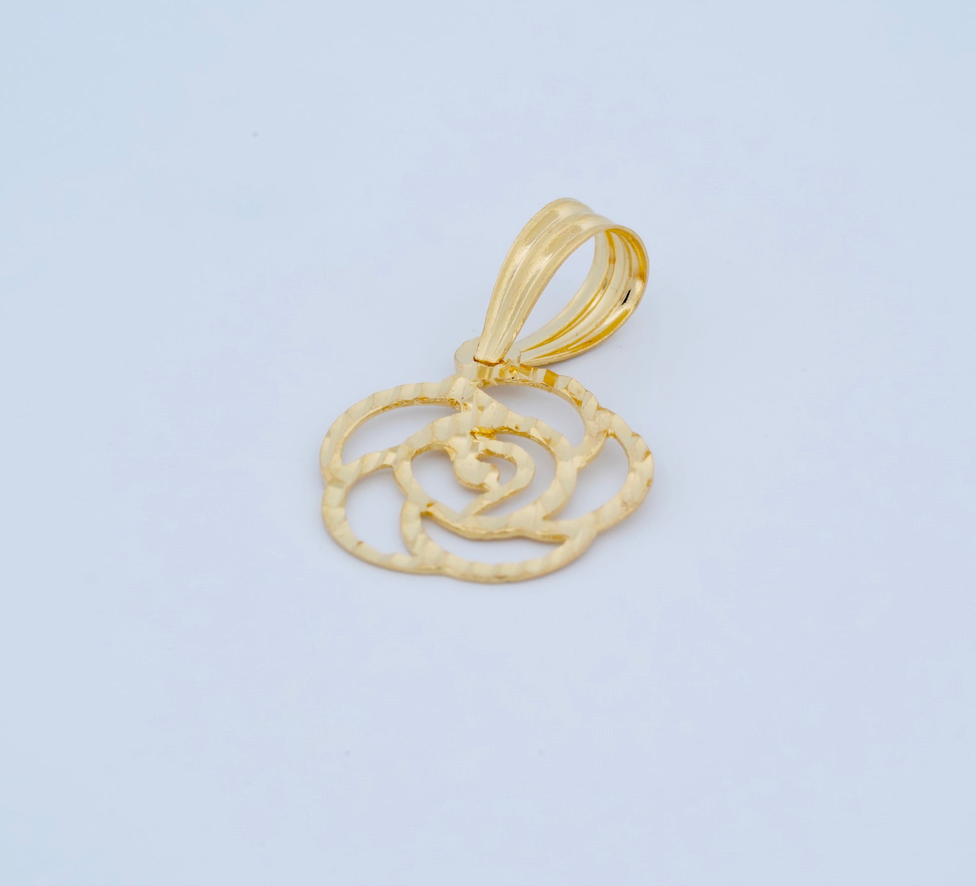 Rose Outline Pendant