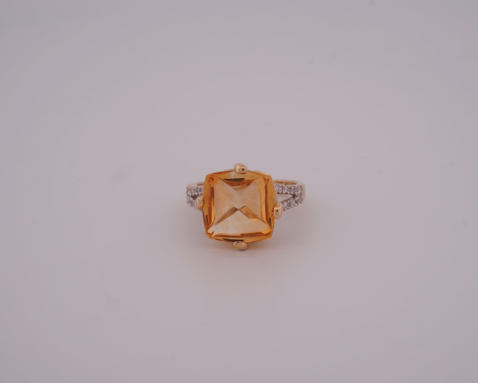 The Solara Amber Ring