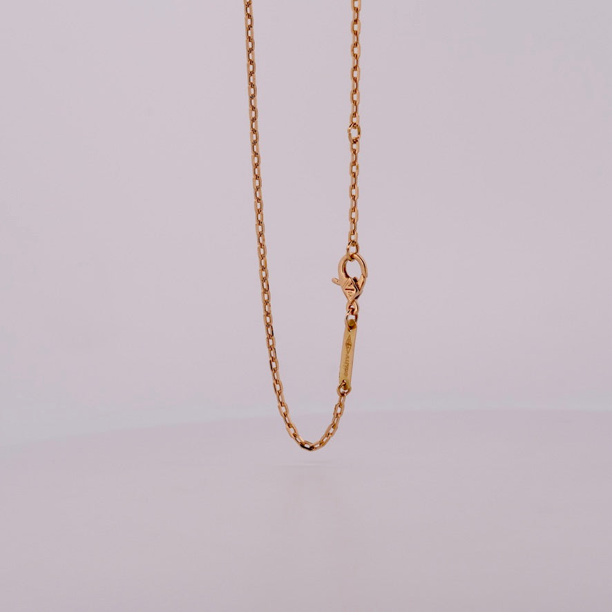 Yellow Gold Clover Necklace