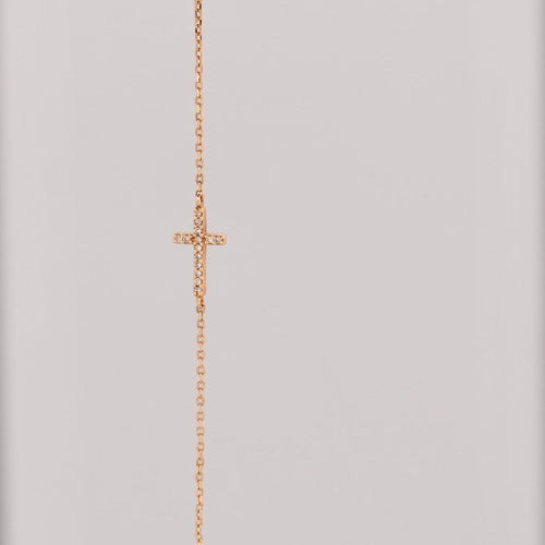 Diamond Cross Bracelet