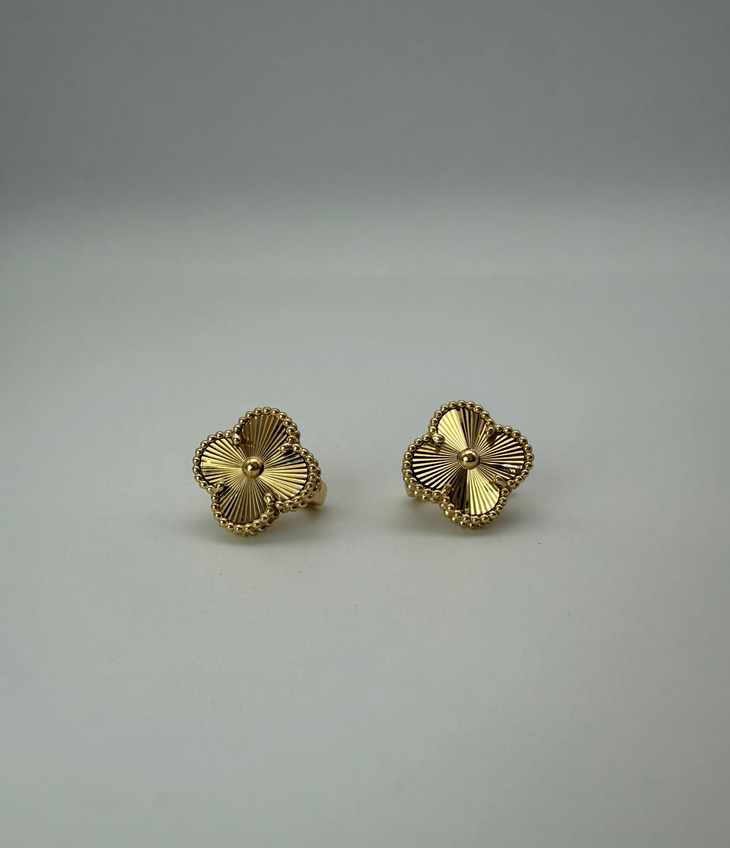 The Fleur Studs — French Clip