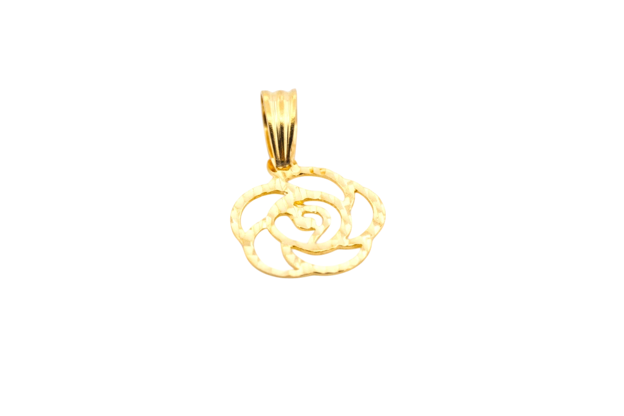 Rose Outline Pendant