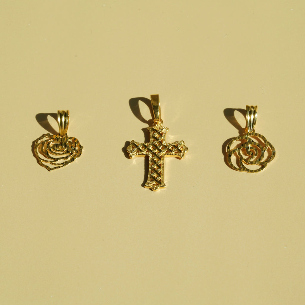 Rose Outline Pendant
