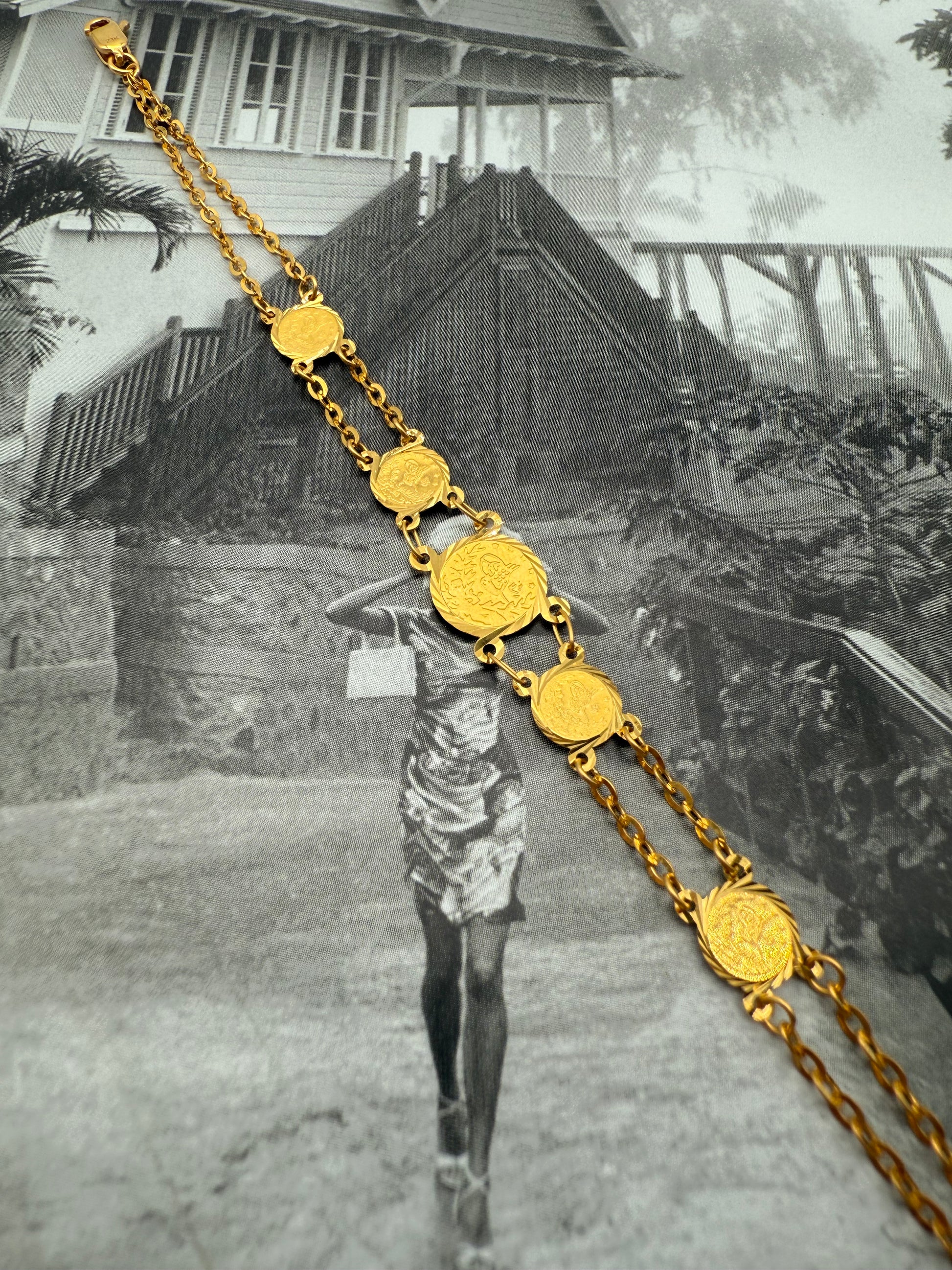 The Aureus Coin Bracelet