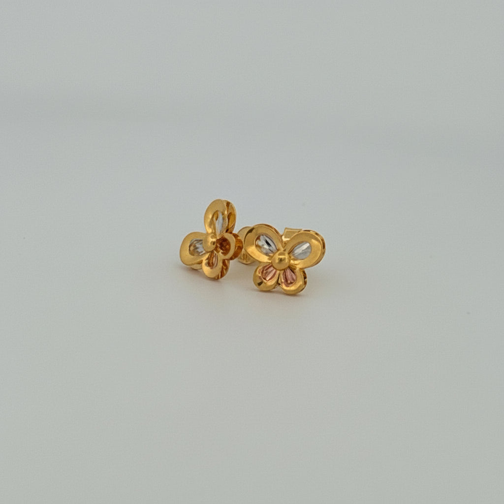 Tricolor Bloom Earrings