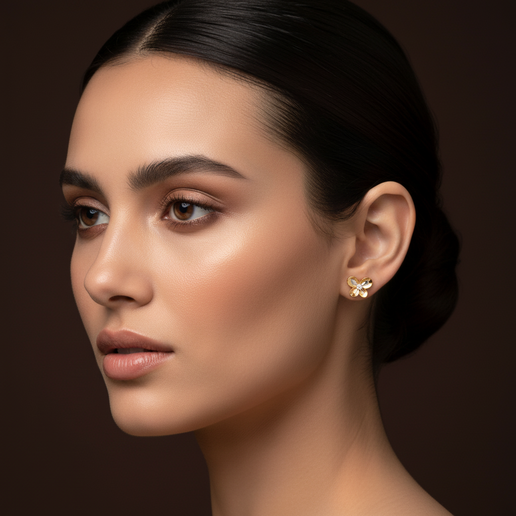 Tricolor Bloom Earrings