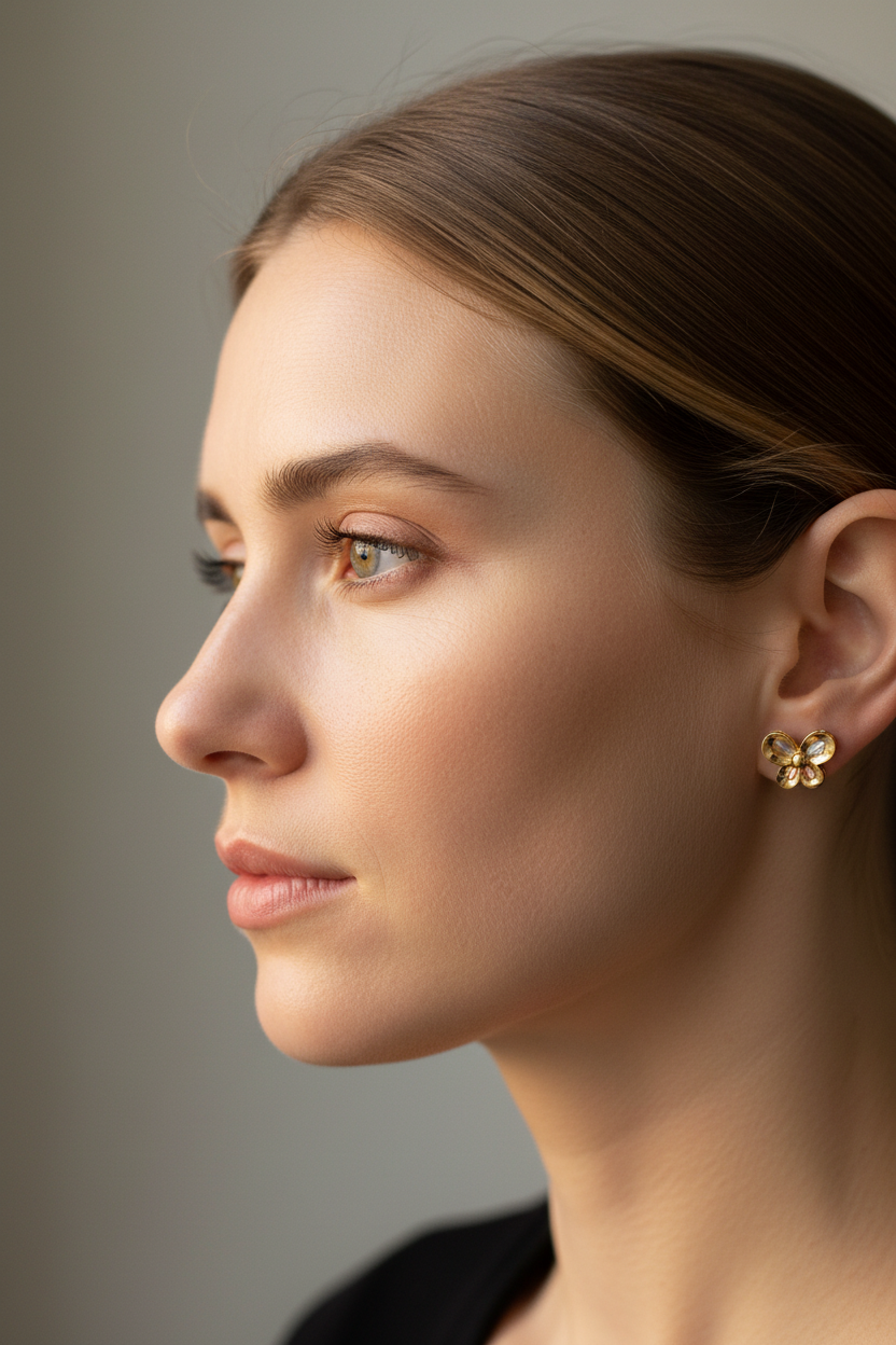 Tricolor Bloom Earrings