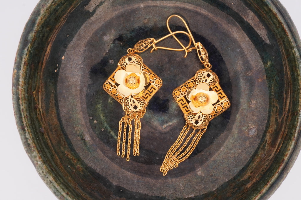 The Zahra Cascade Earrings