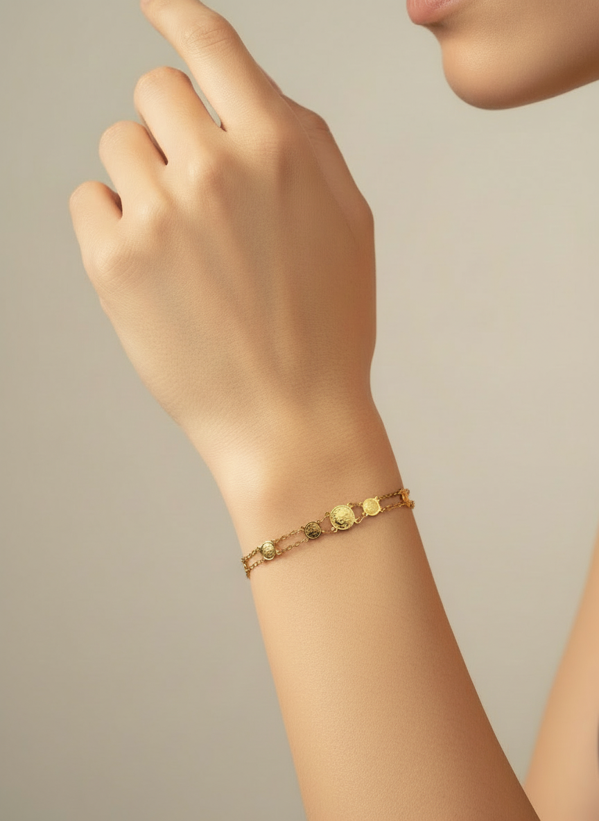The Aureus Coin Bracelet