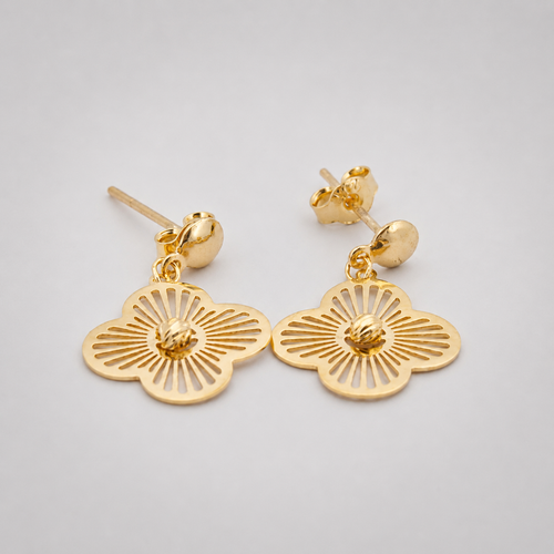 Clover Radiance Drop Earrings