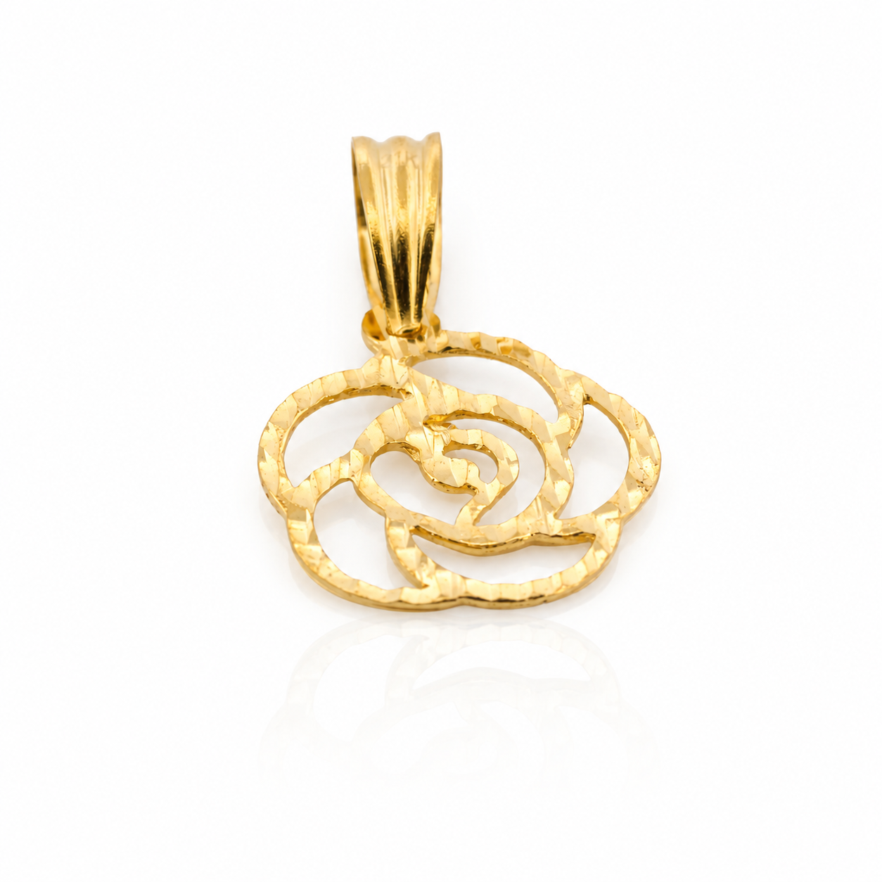 Rose Outline Pendant