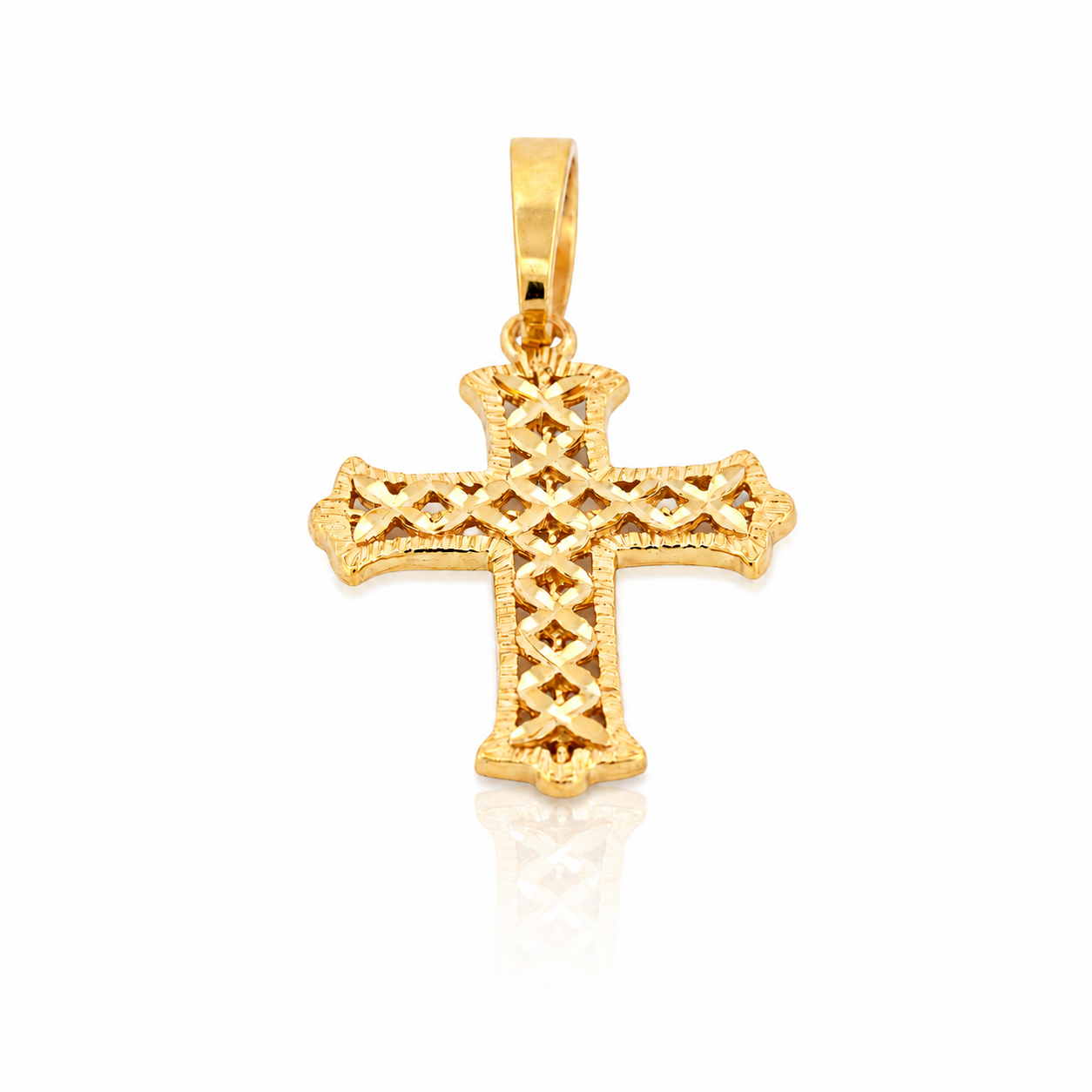 The Diamond Cut Cross Pendant