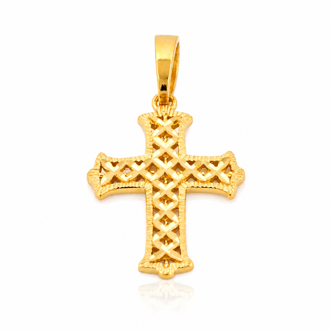 The Diamond Cut Cross Pendant