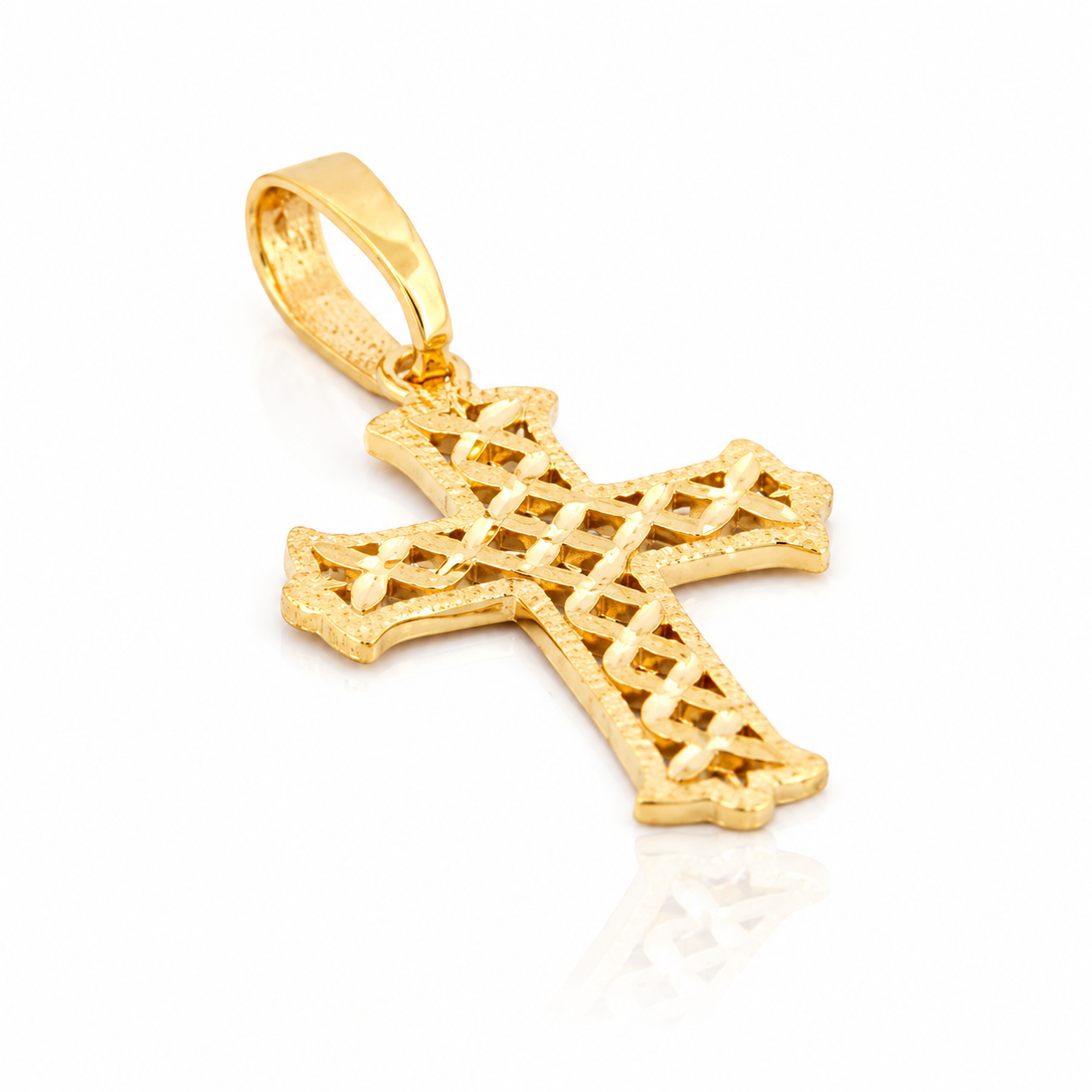 The Diamond Cut Cross Pendant