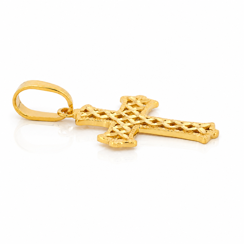 The Diamond Cut Cross Pendant