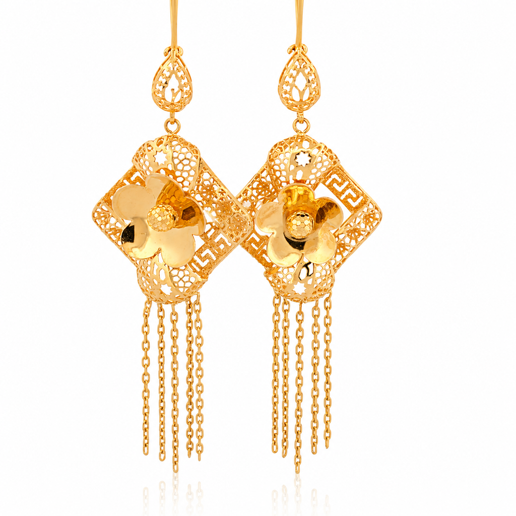 The Zahra Cascade Earrings