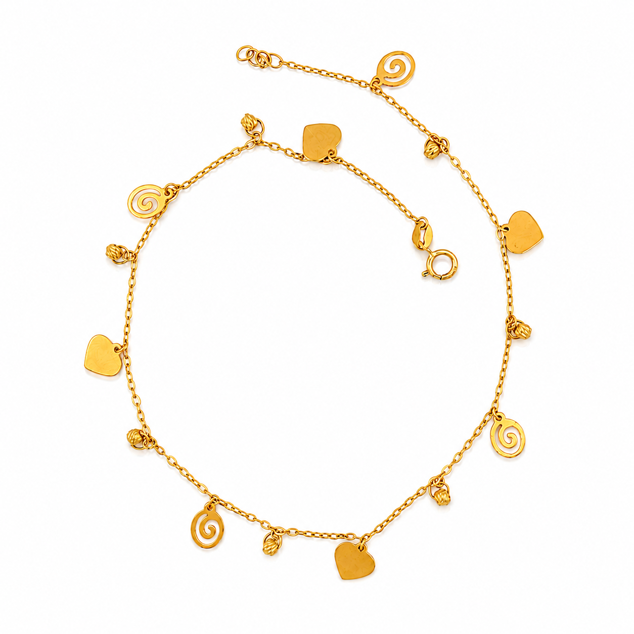 The Amore Spiral Anklet
