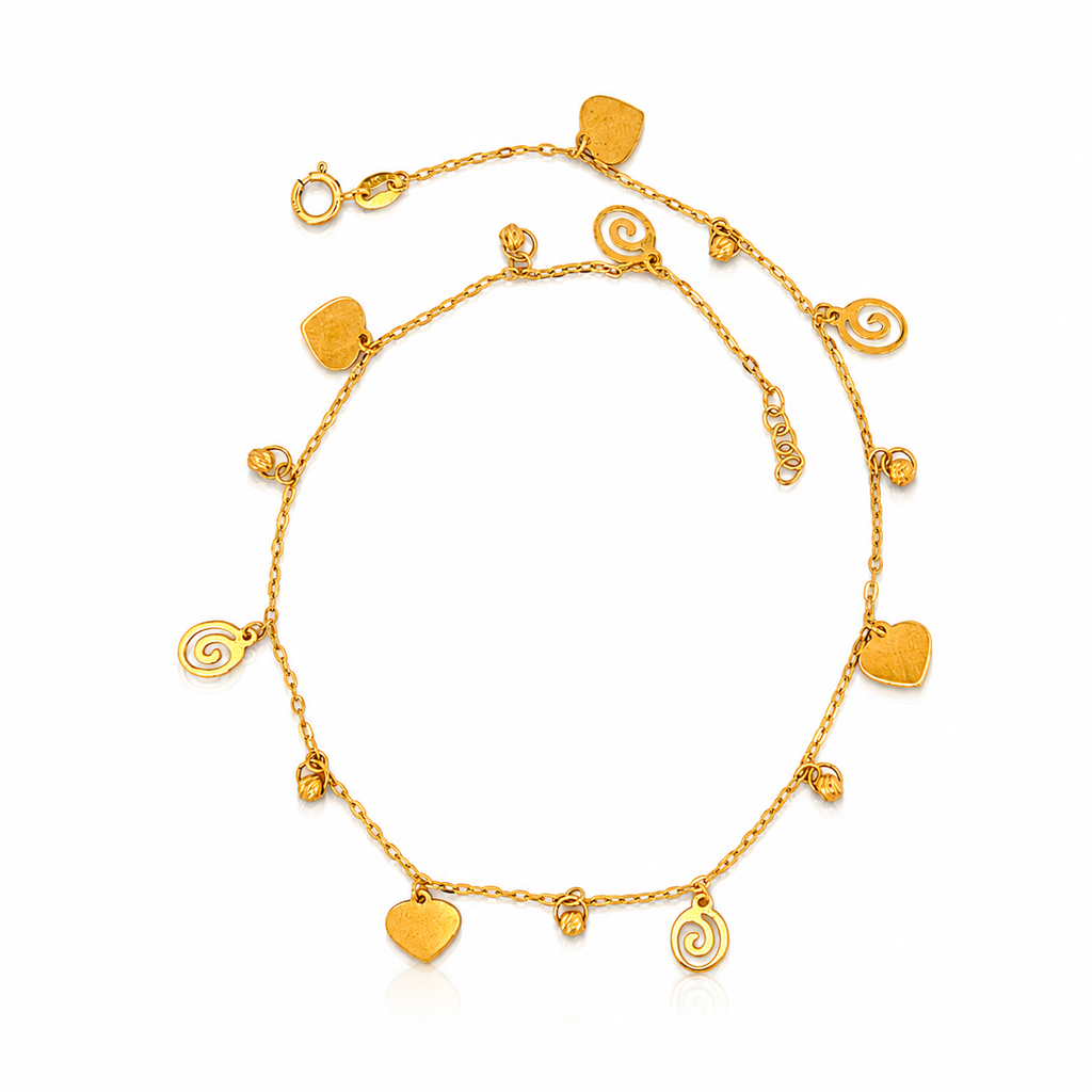 The Amore Spiral Anklet