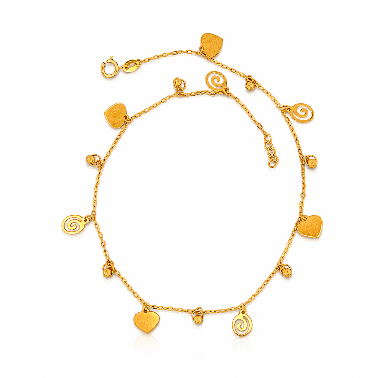 The Amore Spiral Anklet