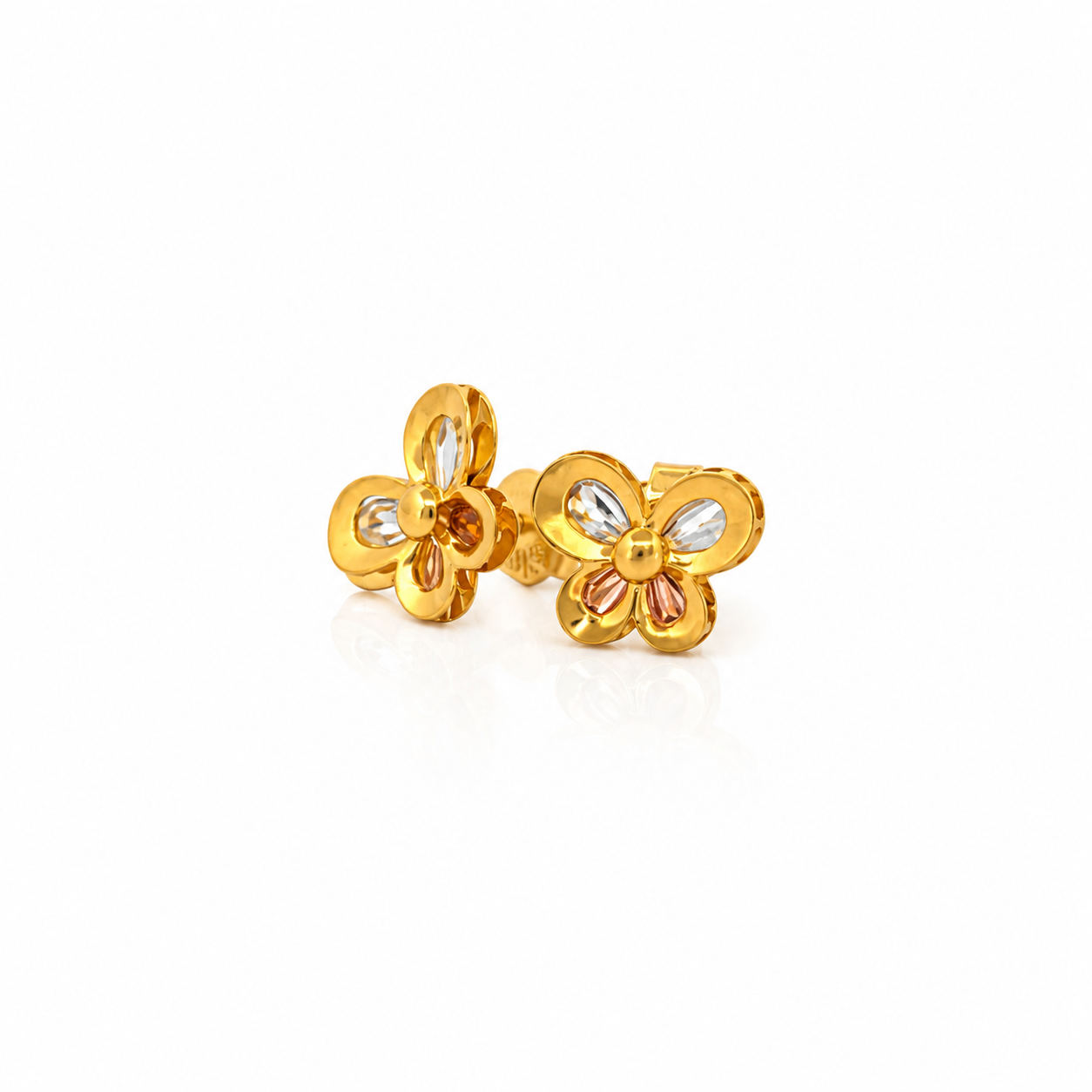 The Tricolor Bloom Earrings