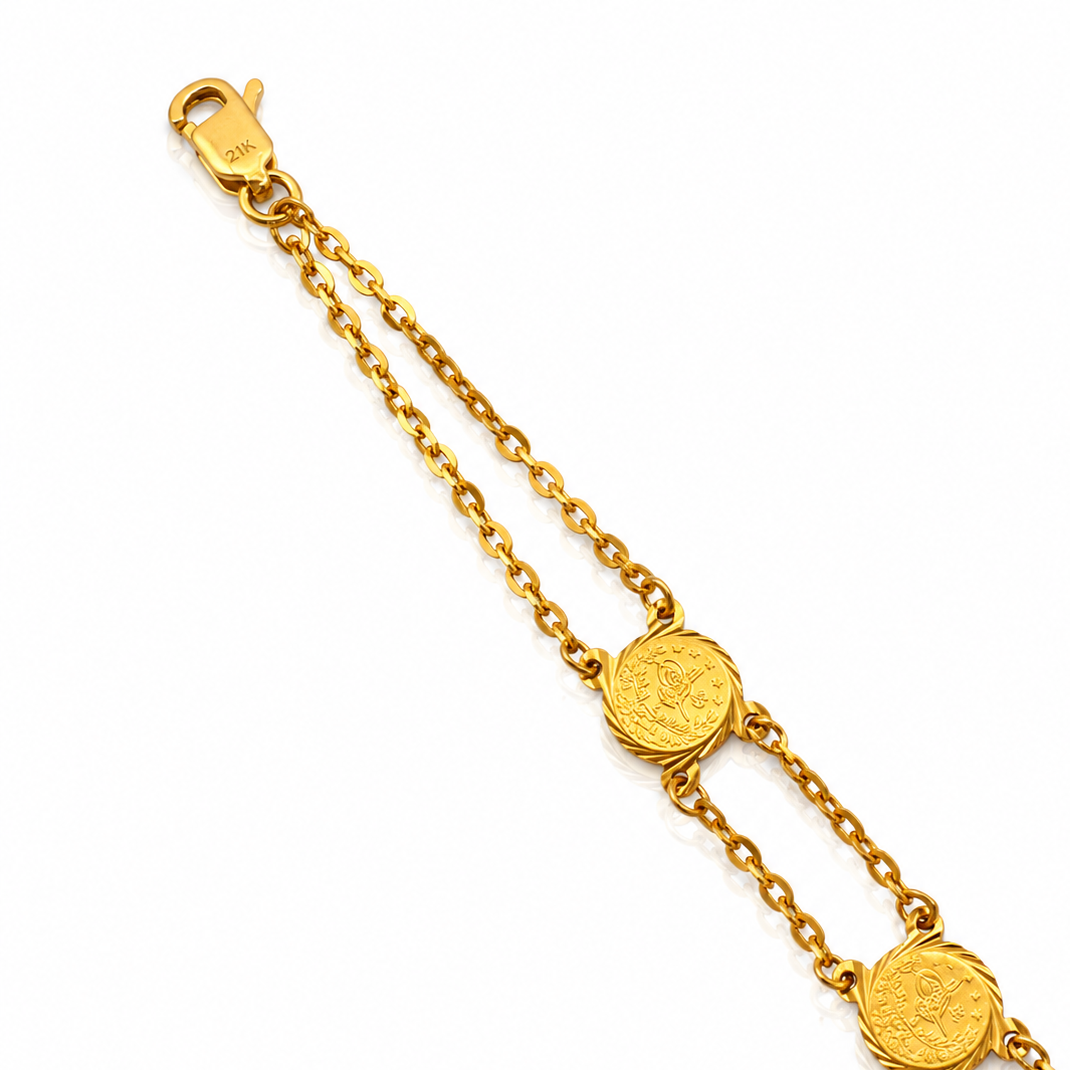The Aureus Coin Bracelet