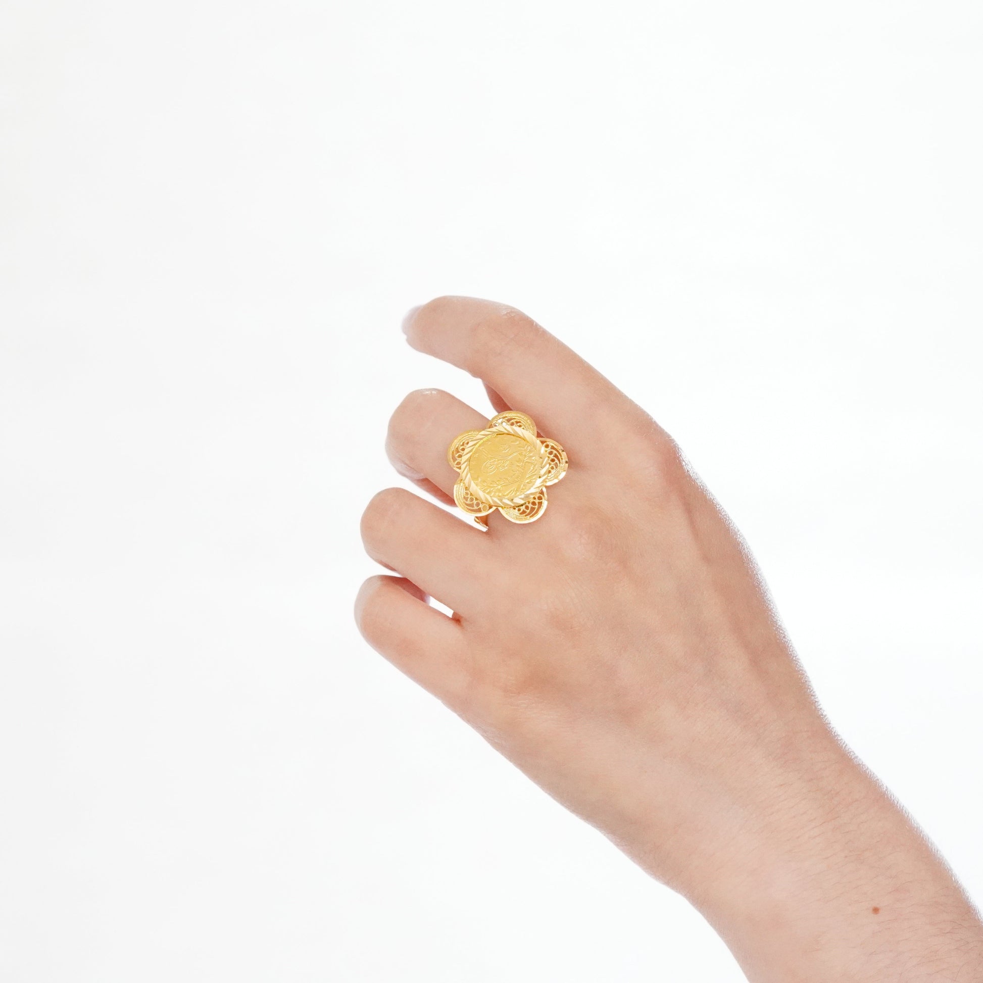 The Coin Flower Ring