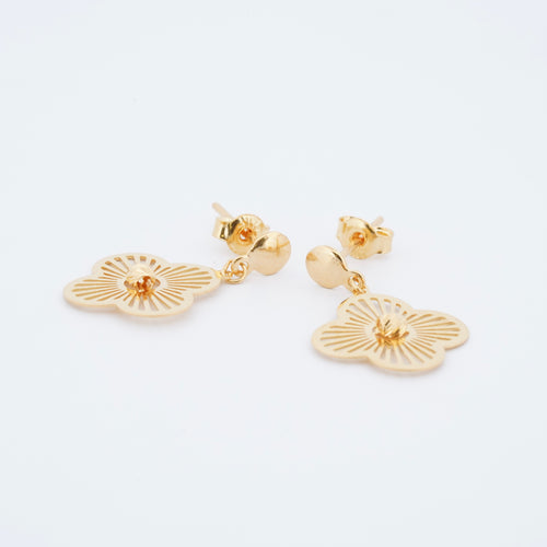 Clover Radiance Drop Earrings