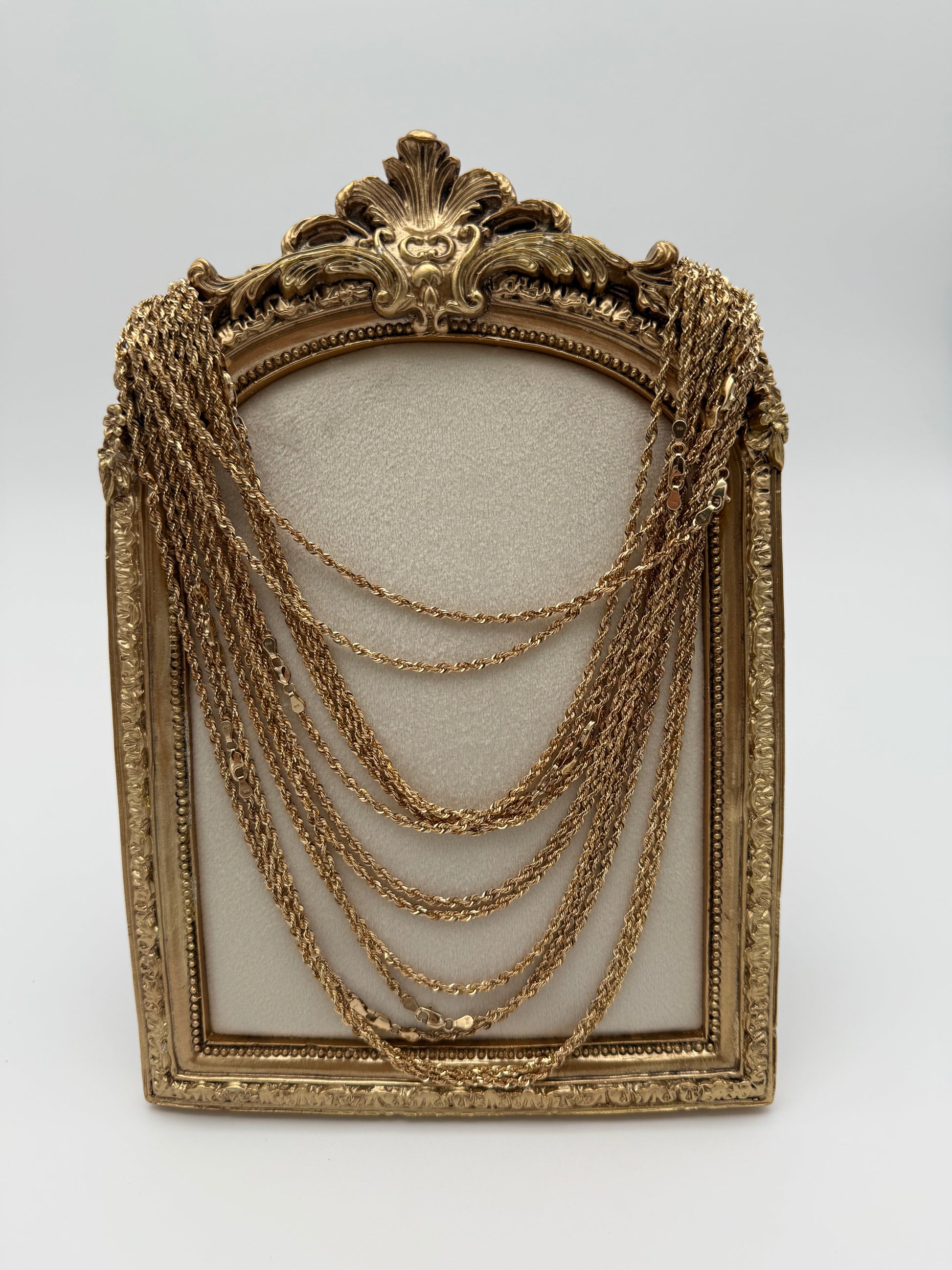 Solid 10K Rope Chain