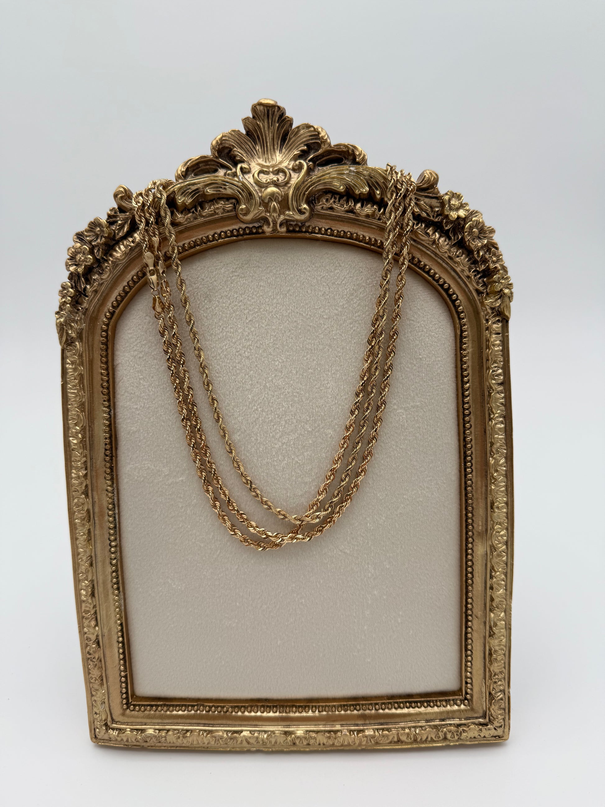 Solid 10K Rope Chain