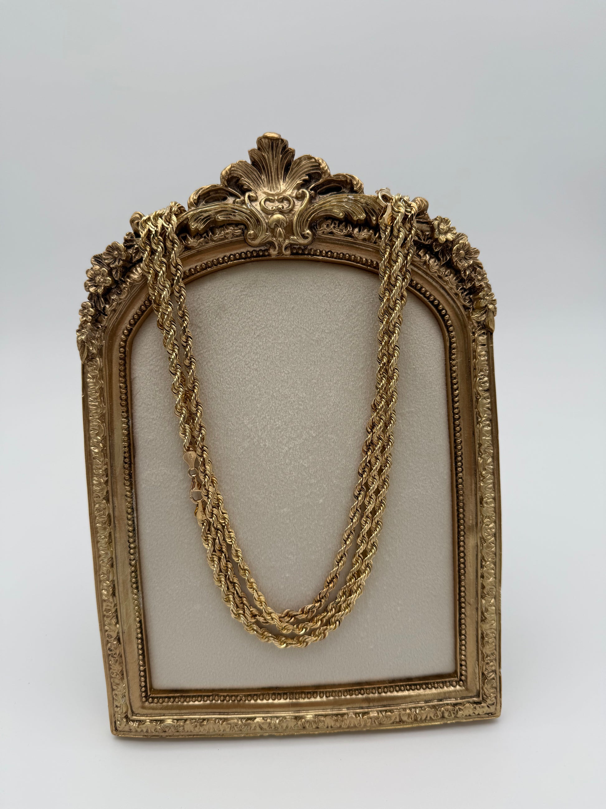 Solid 10K Rope Chain