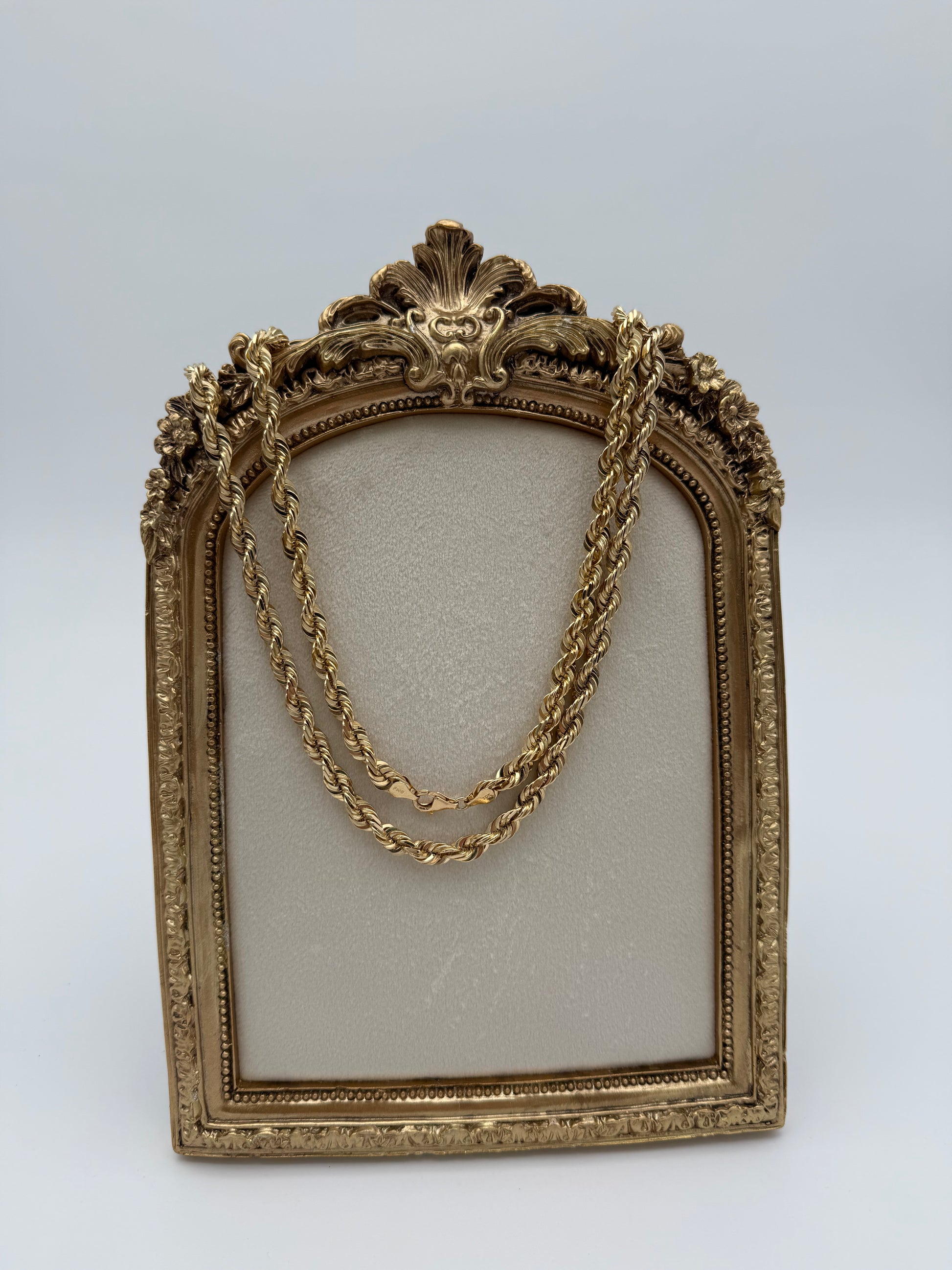 Solid 10K Rope Chain