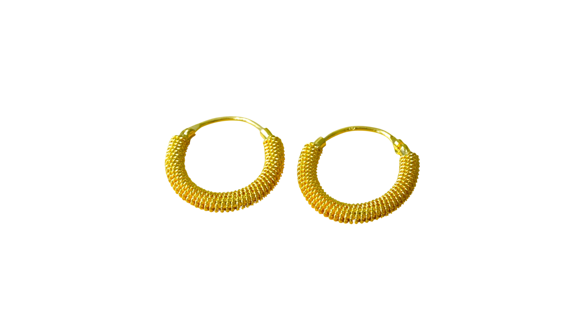 The Saffron Coil Hoops