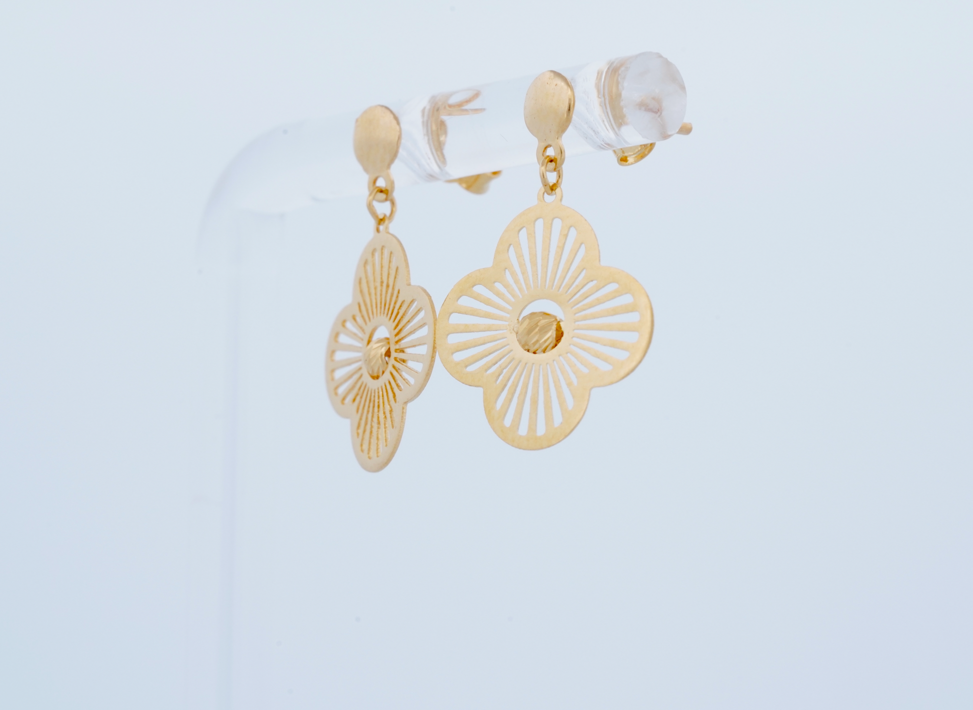 Clover Radiance Drop Earrings