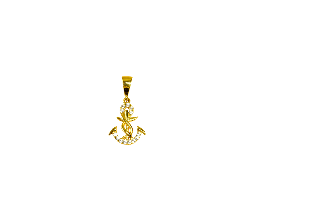 Gold Anchor Pendant