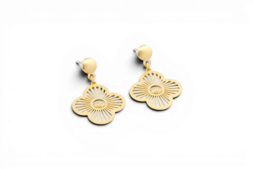 Clover Radiance Drop Earrings