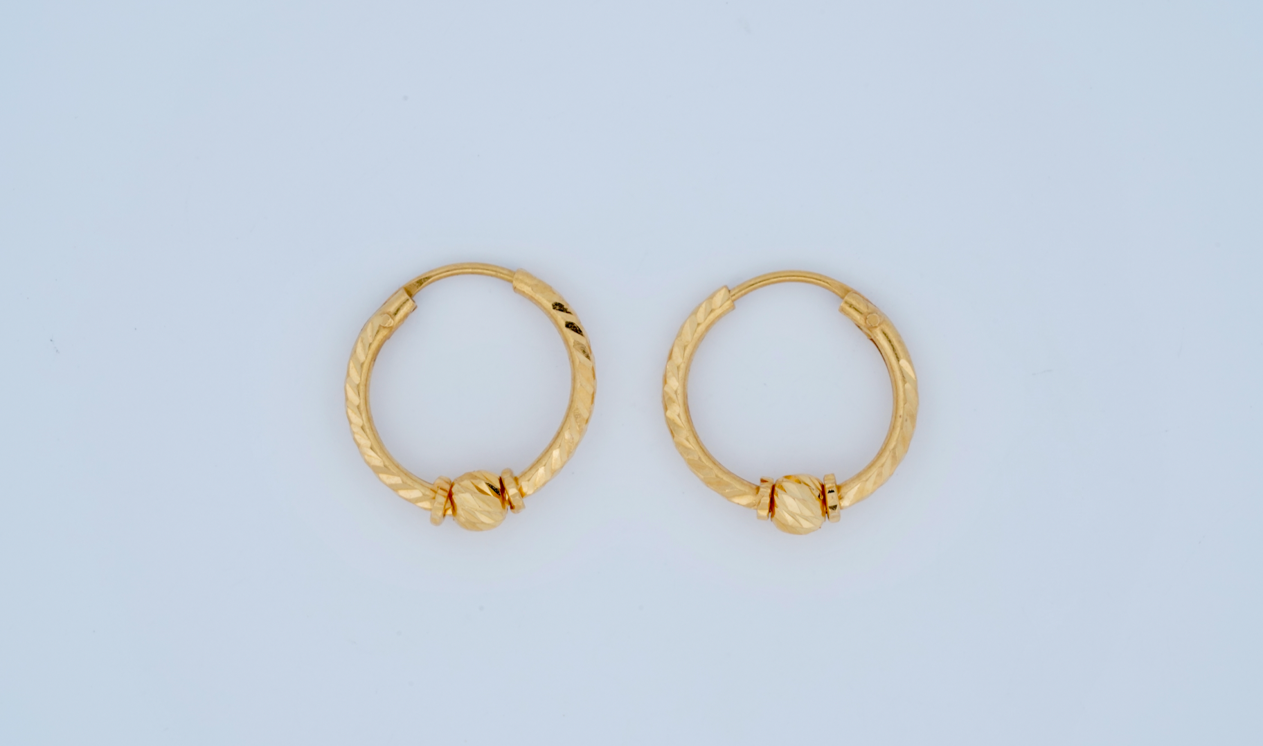 The Aurea Bead Hoops