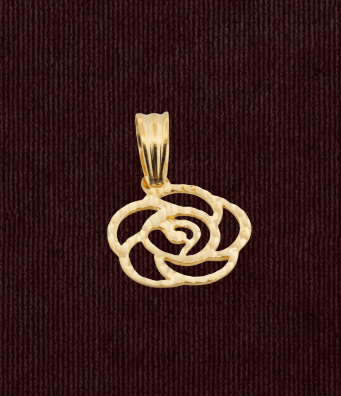 Rose Outline Pendant