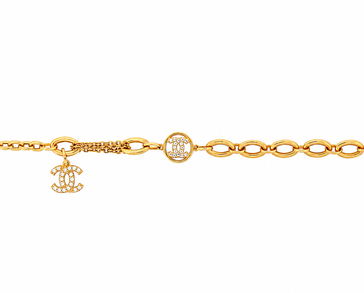 The Coco Bracelet 21k yellow gold CC inspired bracelet