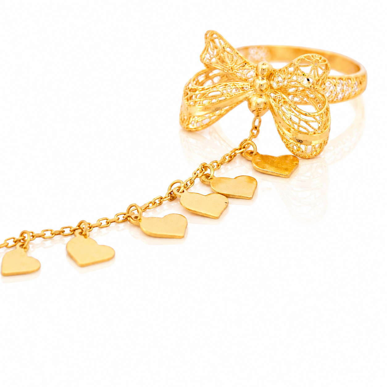 The Hand Chain Ring