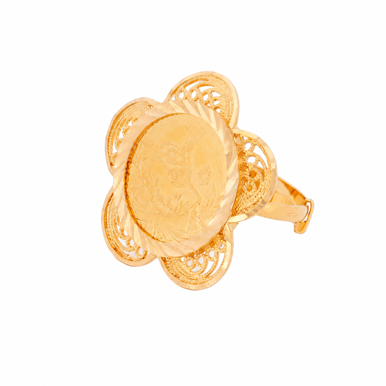 The Coin Flower Ring